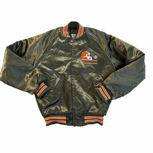 Vintage Boy’s NFL Chalk Line Cleveland Browns Bomber Jacket Large 90s